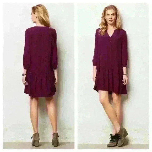 Maeve Dresses & Skirts - Maeve Anthropologie Drop Waist Dress Size XS